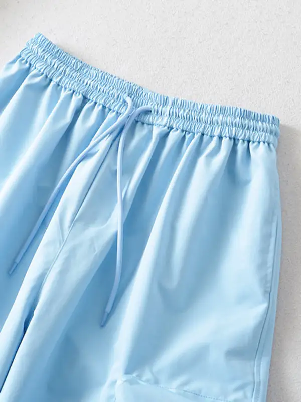 Pocket Sports Cargo Loose Casual Drawstring Pants