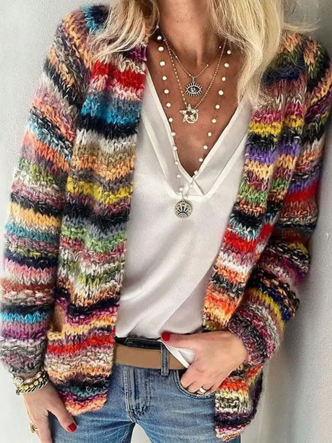 Button Detail Knit Cardigan