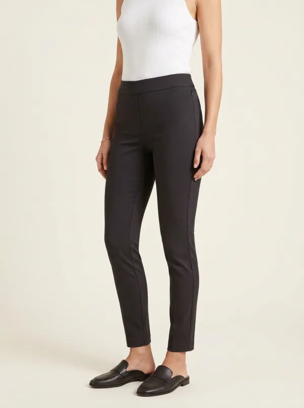 Mid-Rise Business-Casual Casual Women's Stretch Mid-Rise Pants