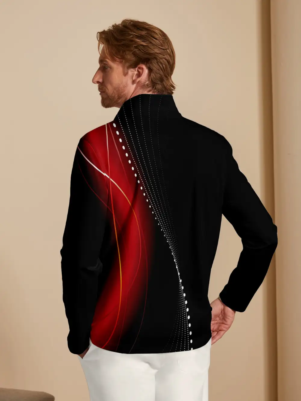 Active Lightweight Long Sleeve Pullover Golf Shirt