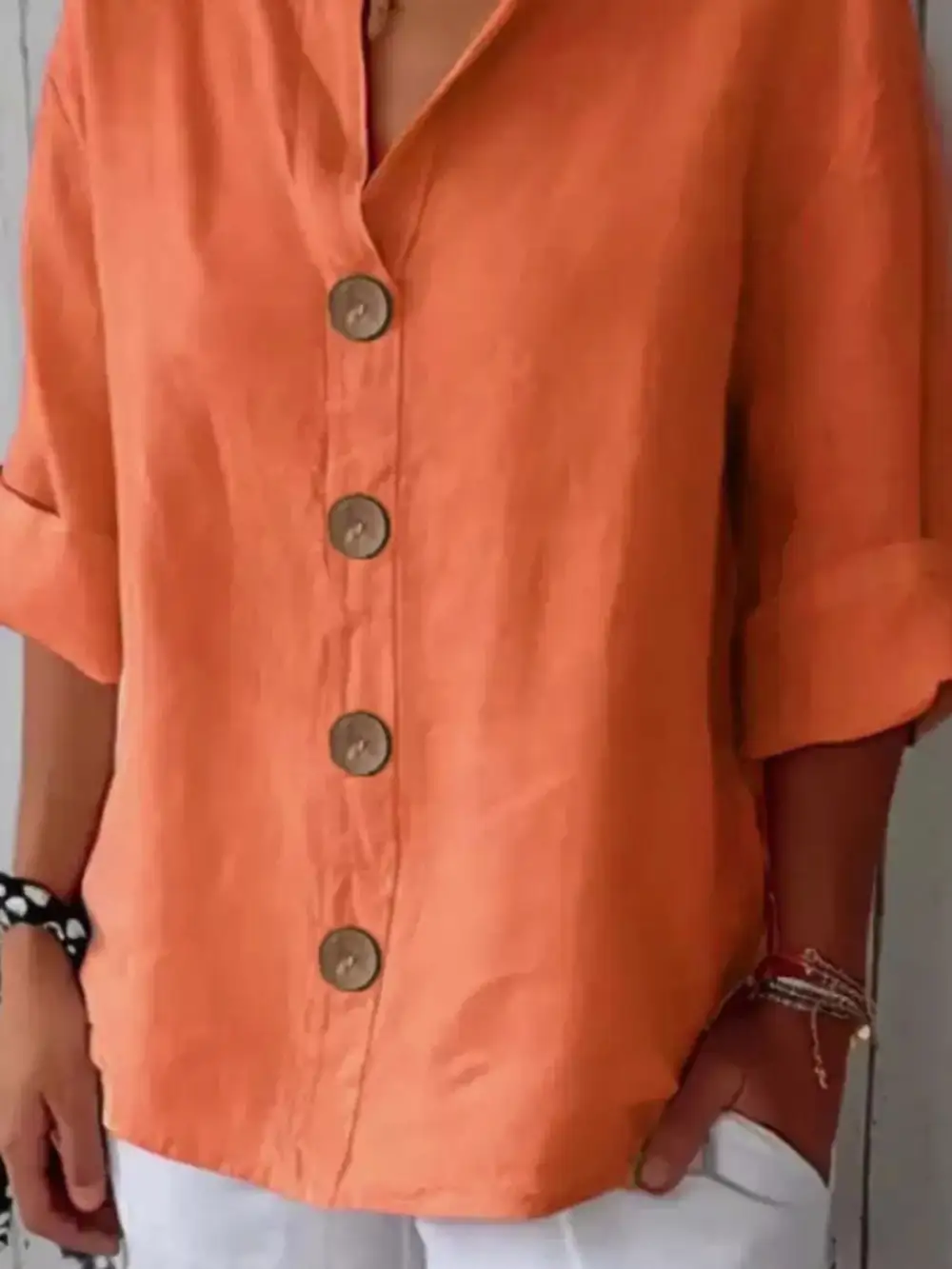 Casual Loose Button Down Shirt