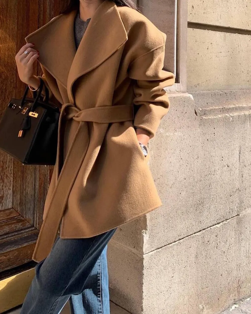 Belted Wrap Coat