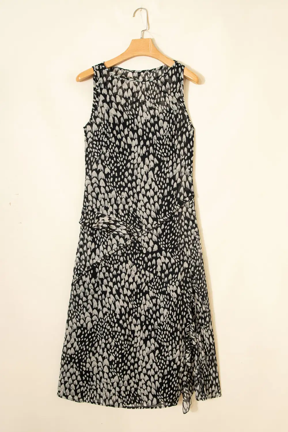 Printed Sleeveless Maxi Dress