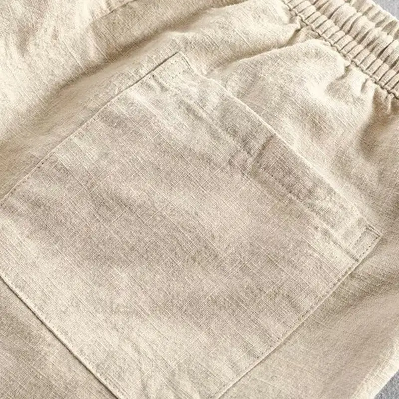Drawstring Elastic Waist Shorts