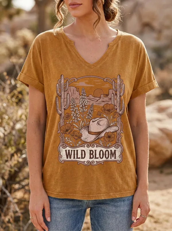 Cactus Women's V-Neck T-Shirt