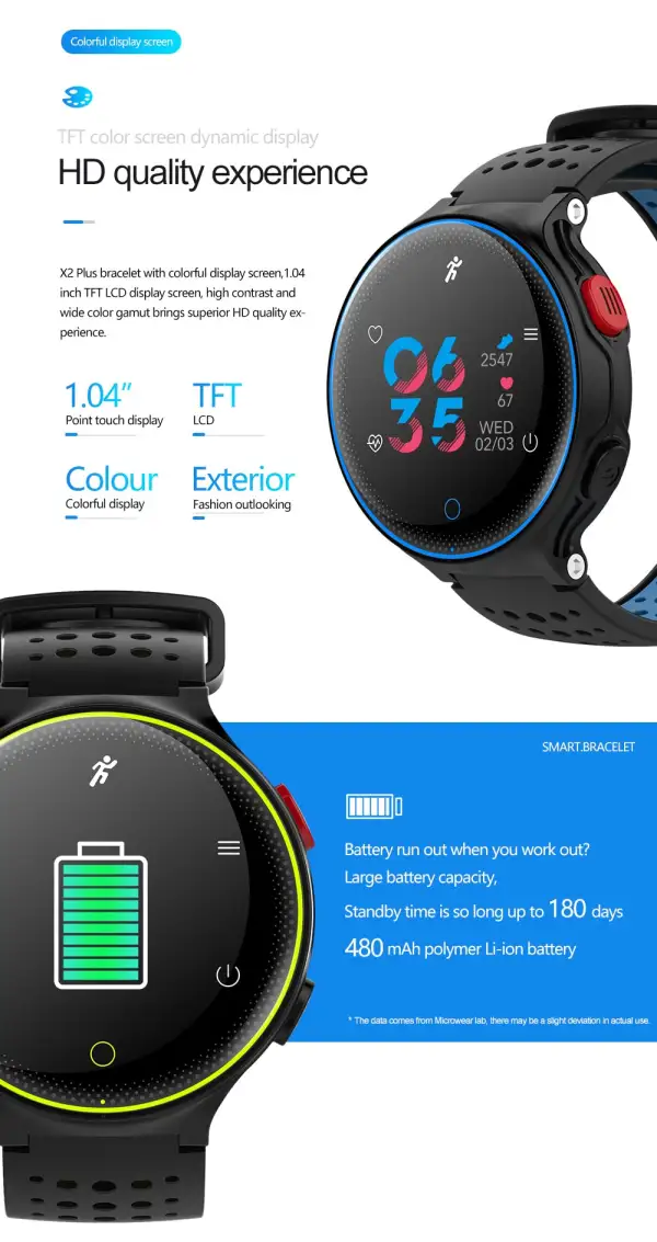 Waterproof Swimming Heart Rate Blood Pressure Sleep Monitor Wristwatch