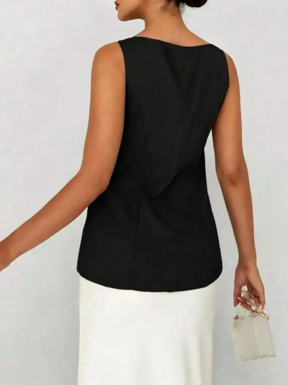 Button-down Vest Relaxed Layering Vest