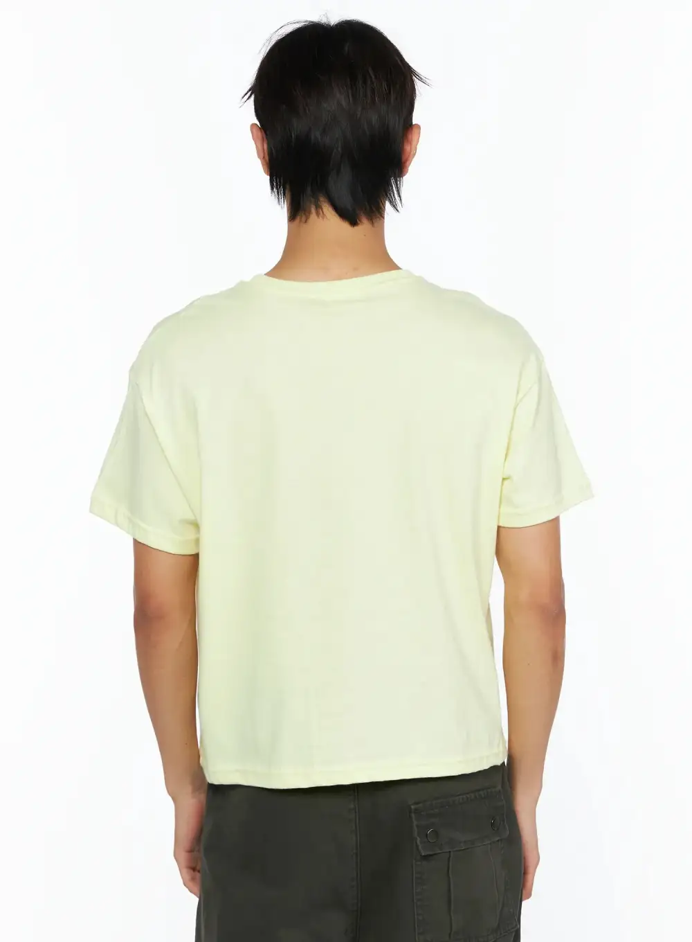 Men's Graphic Semi-Crop T-Shirt