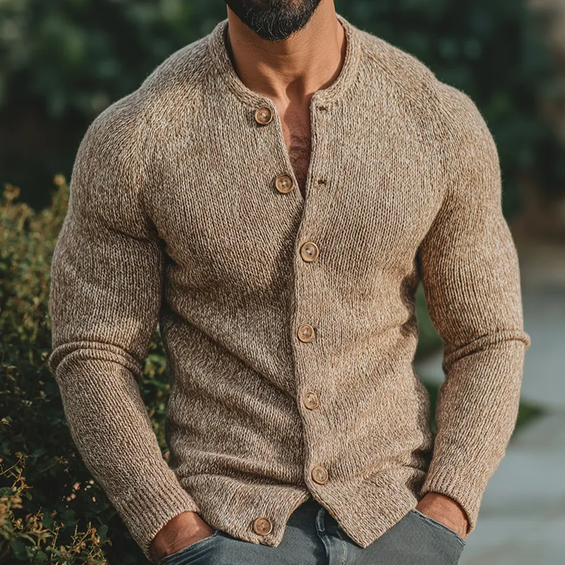 Buttoned Lounge Relaxed Cardigan