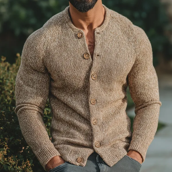 Buttoned Lounge Relaxed Cardigan
