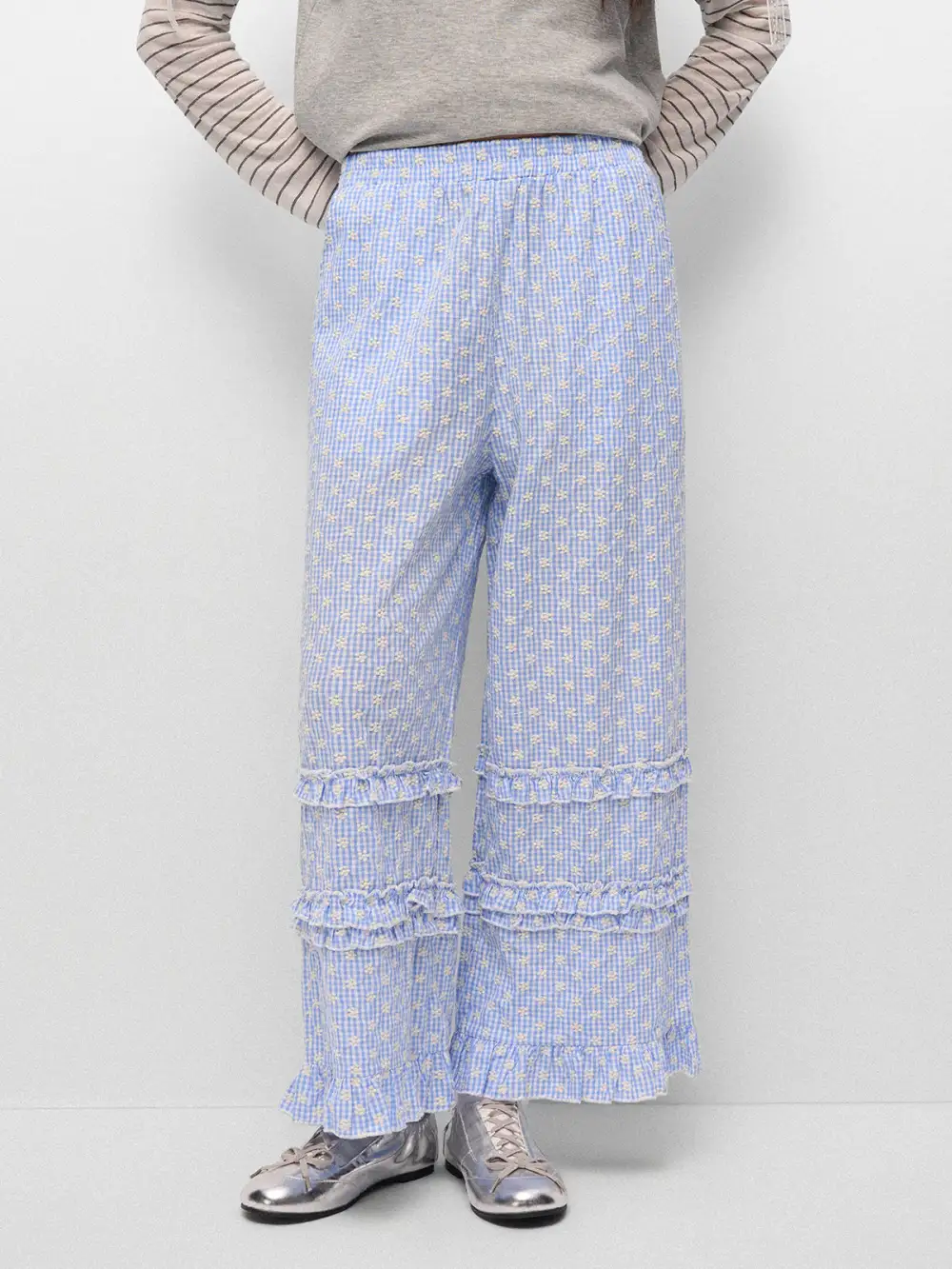 Casual Embroidered Pants