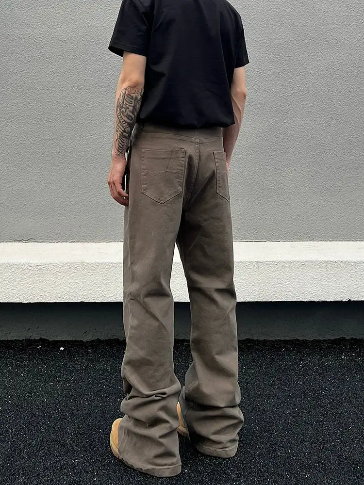 Straight-Leg Washed Workwear Jeans