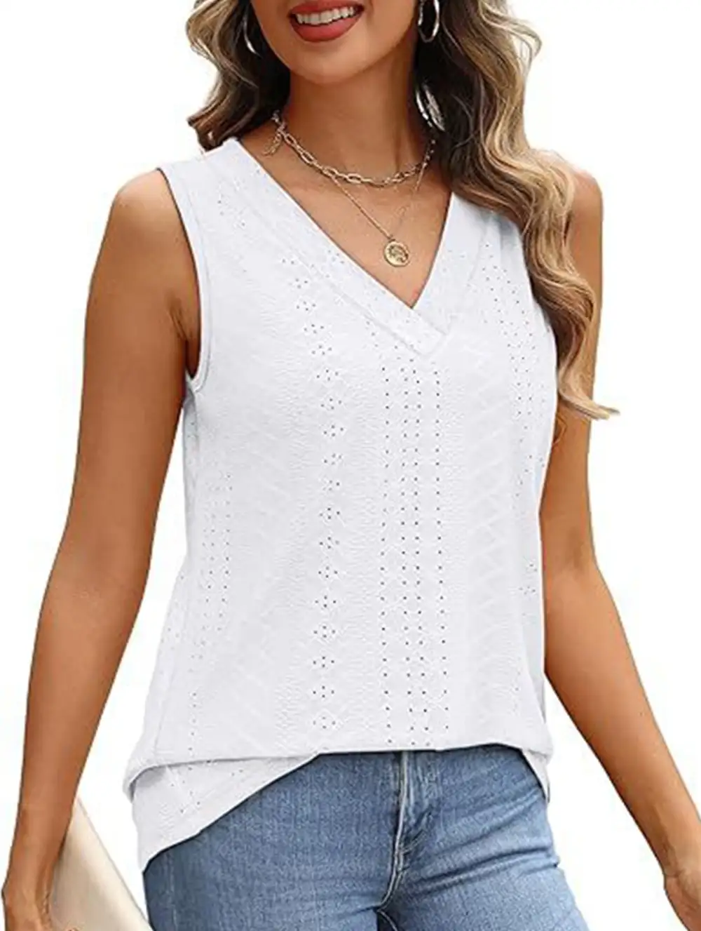 V Neck Loose Vest Top