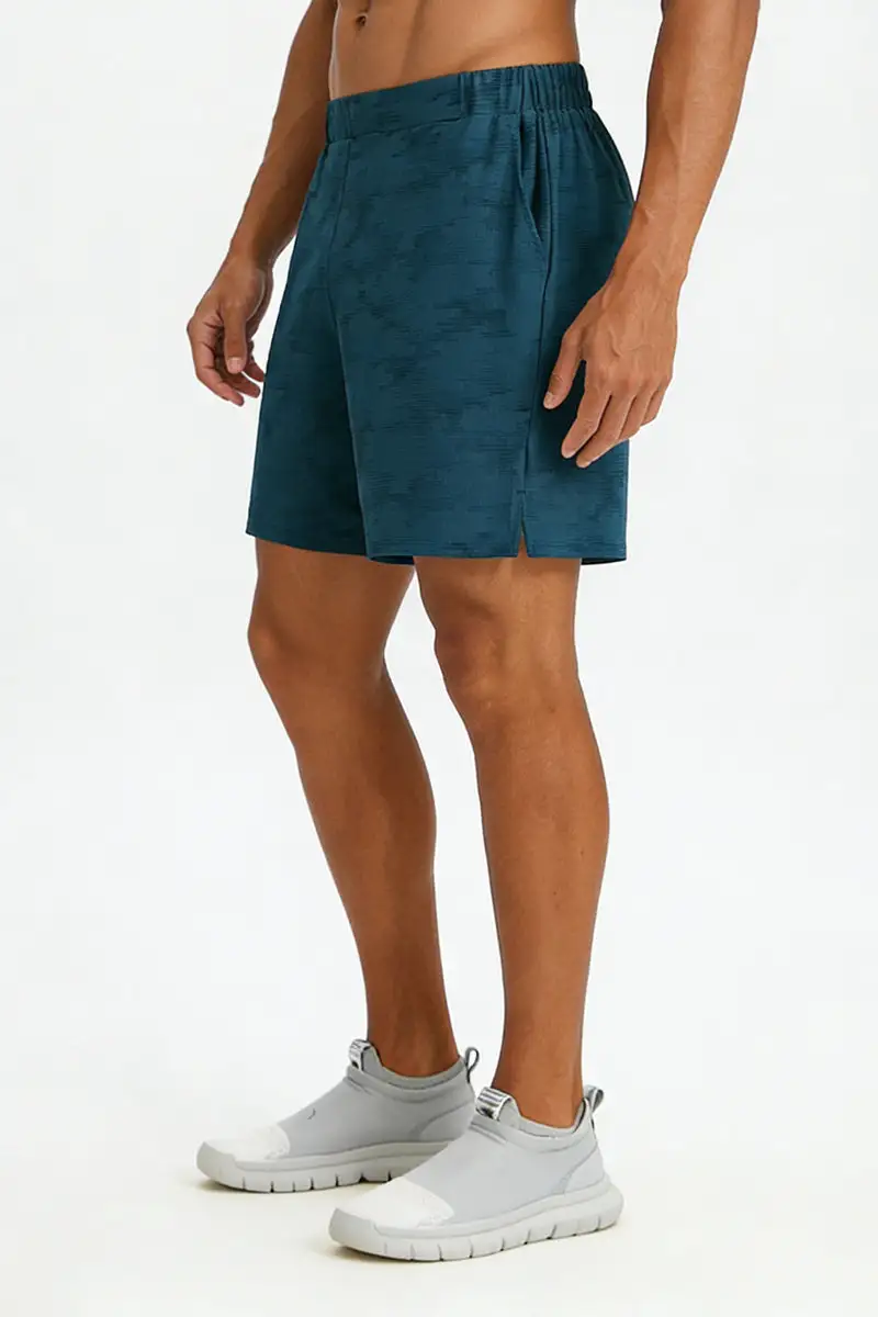 Breathable Side Pocket Mesh Athletic Shorts