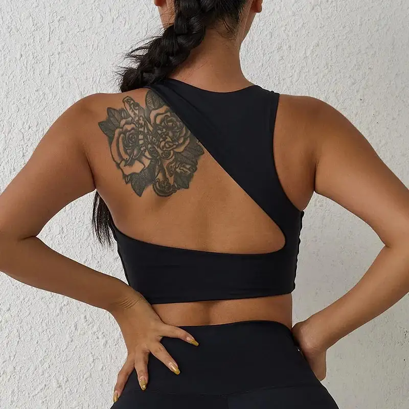 Sports Bra with Asymmetric Back
