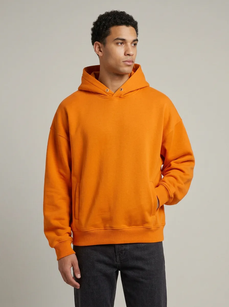 Unisex Minimal Leisure Essential Casual Hoodie