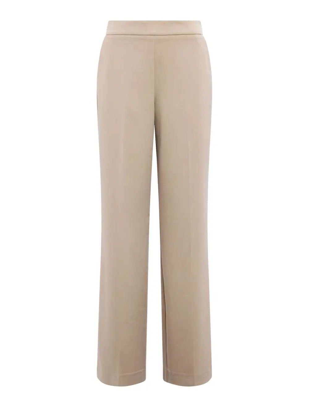 Beige Marled Wide Leg Pants