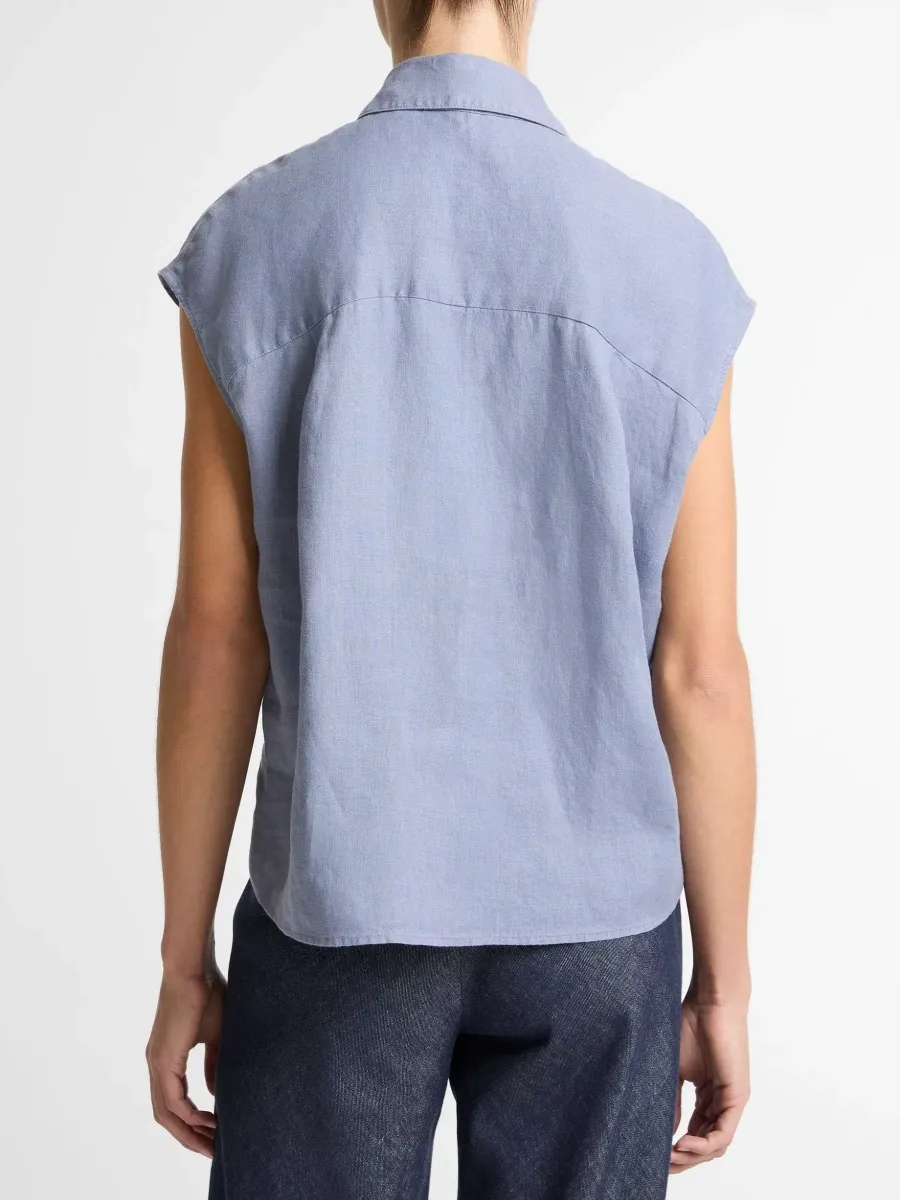 Minimalist Cap Sleeve Shirt
