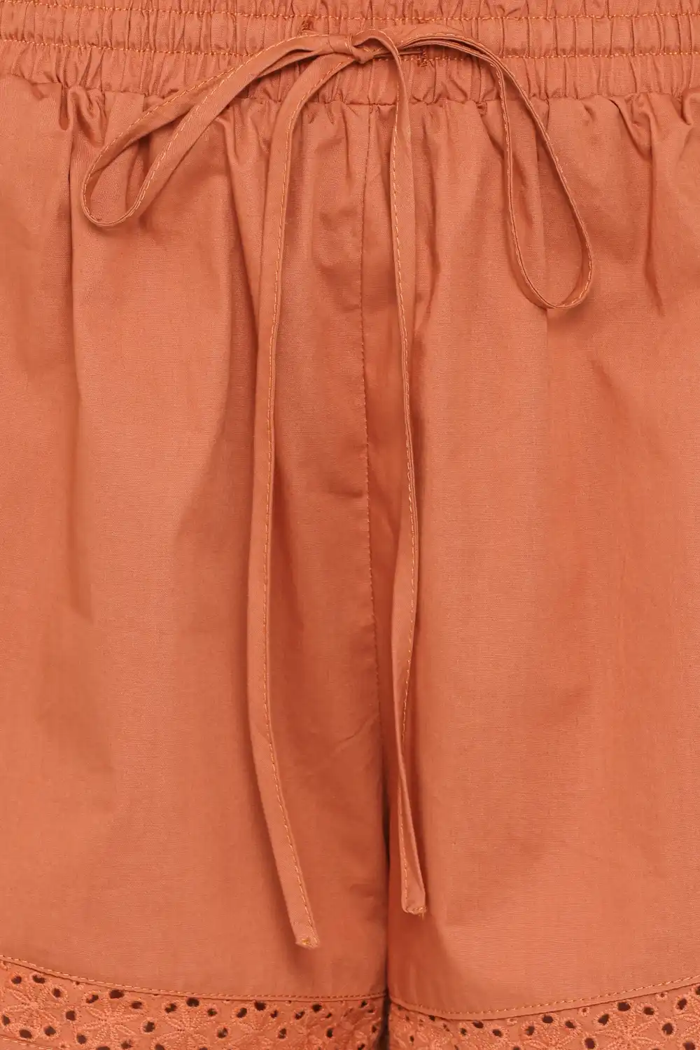 Cotton Drawstring Pocket Casual Shorts