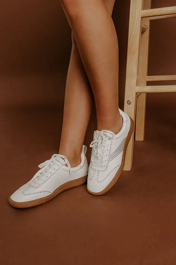 Versatile Faux Leather Sneakers