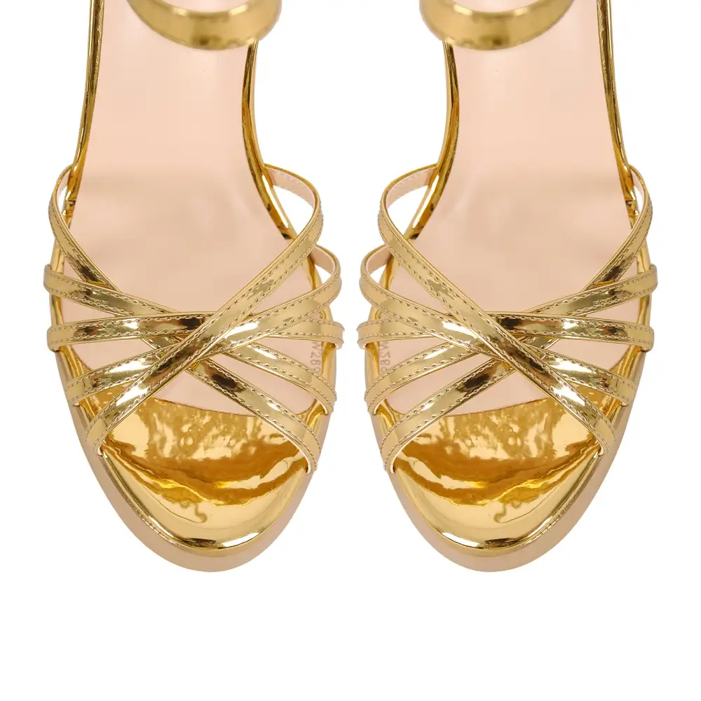 Buckle Strap Platform Chunky High Heel Sandals