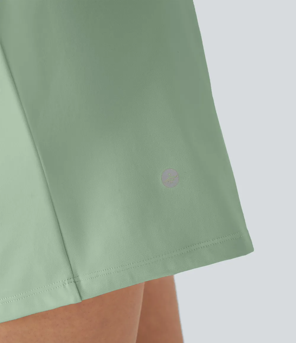 2026🔥 UK Super High Waisted Back Pocket & Side Hidden Pocket 2-in-1 Yoga Shorts