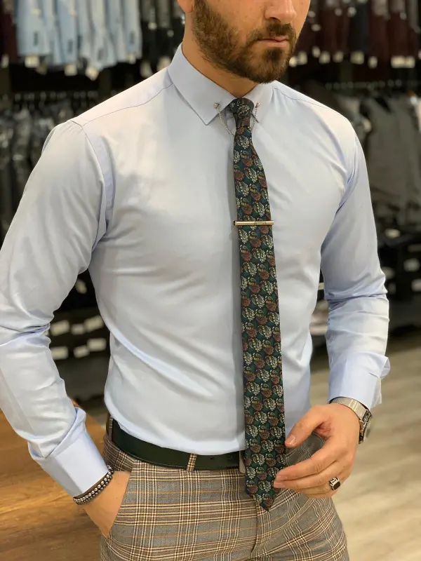 Classic Urban Slim Fit Cotton Casual Shirt