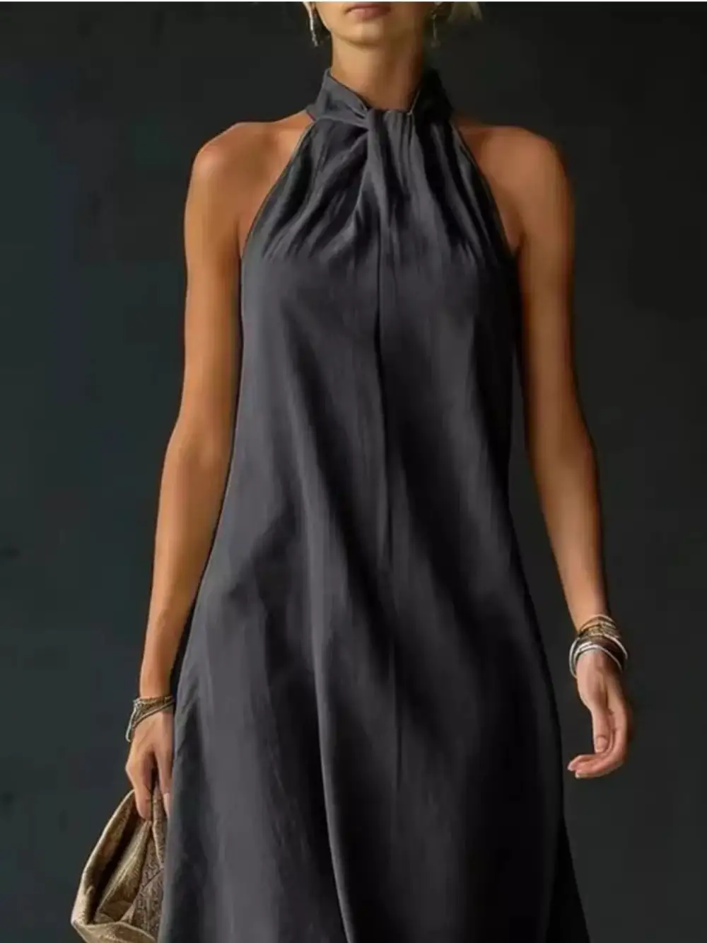 Halter Neck Maxi Dress