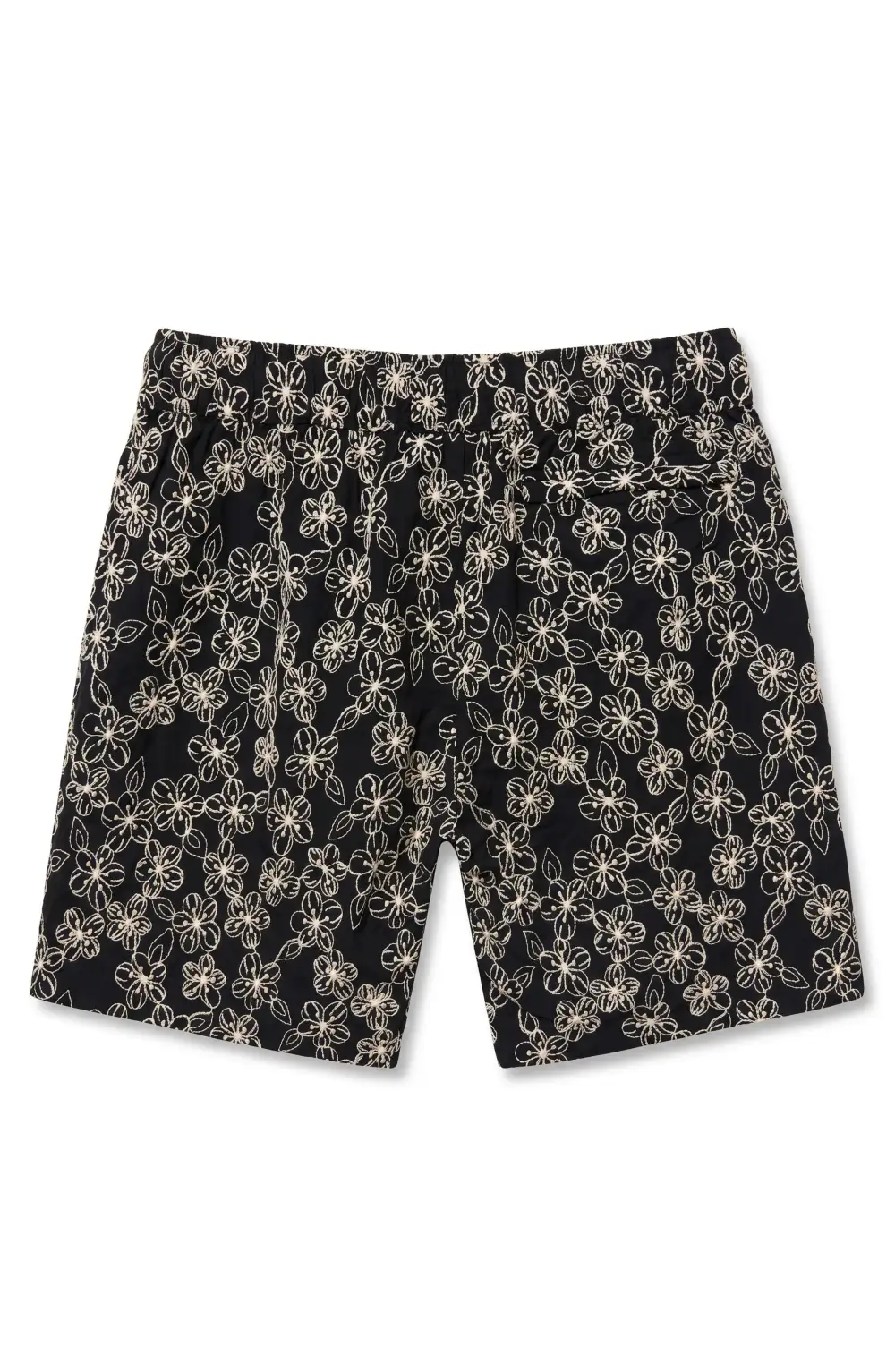 Men's Embroidered Woven Drawcord Shorts