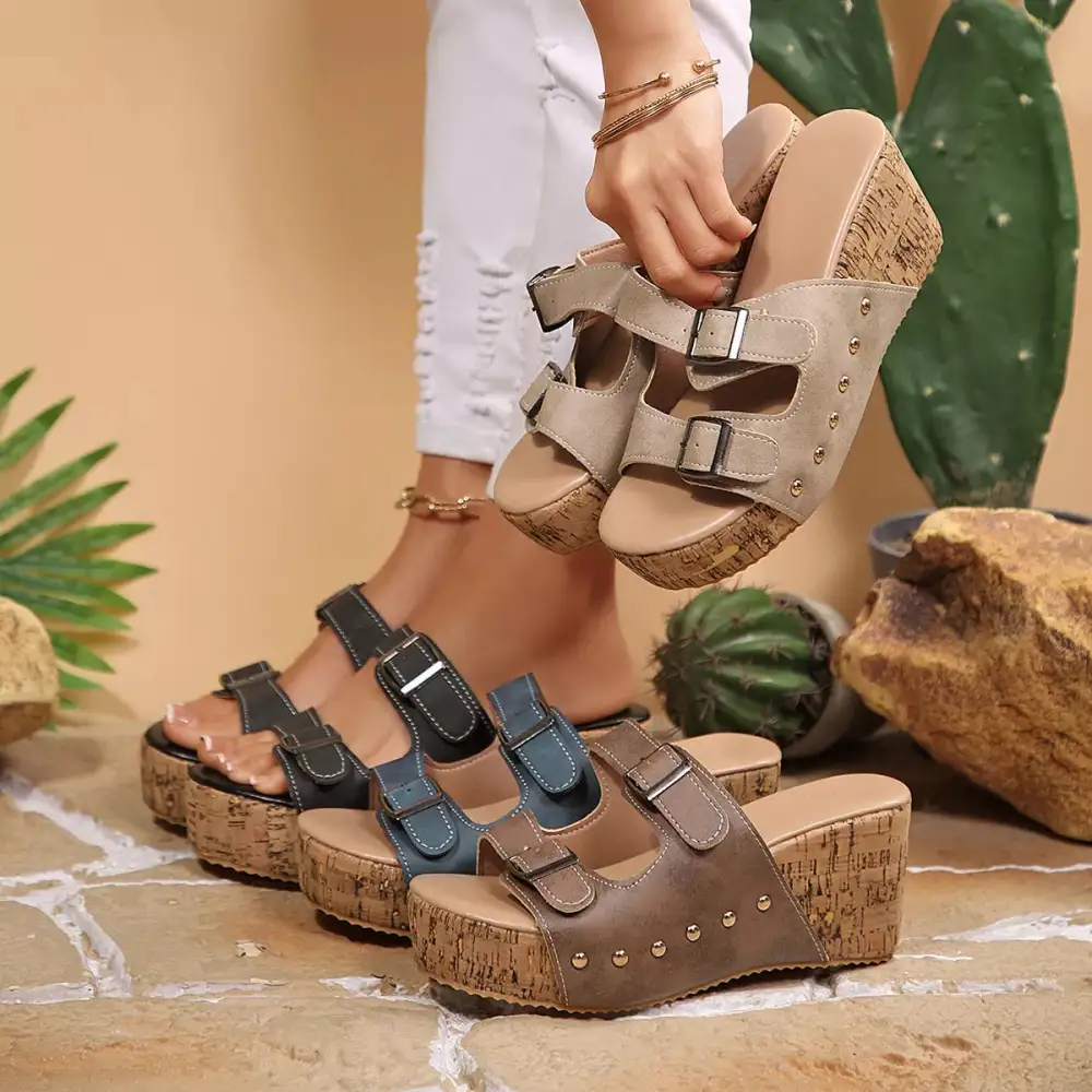 Everyday Open Toe Wedge Sandals
