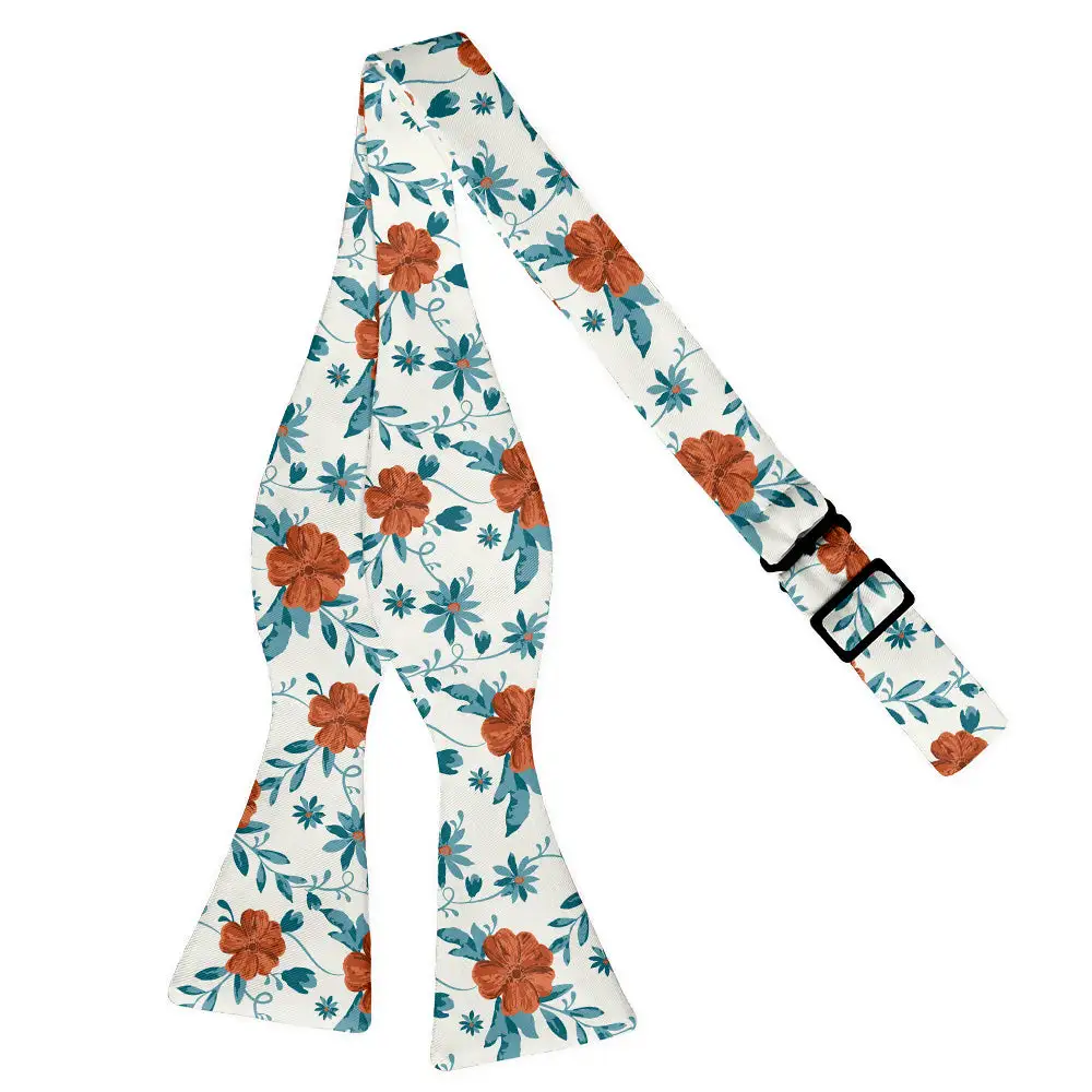 Impatiens Floral Motif Bow Tie