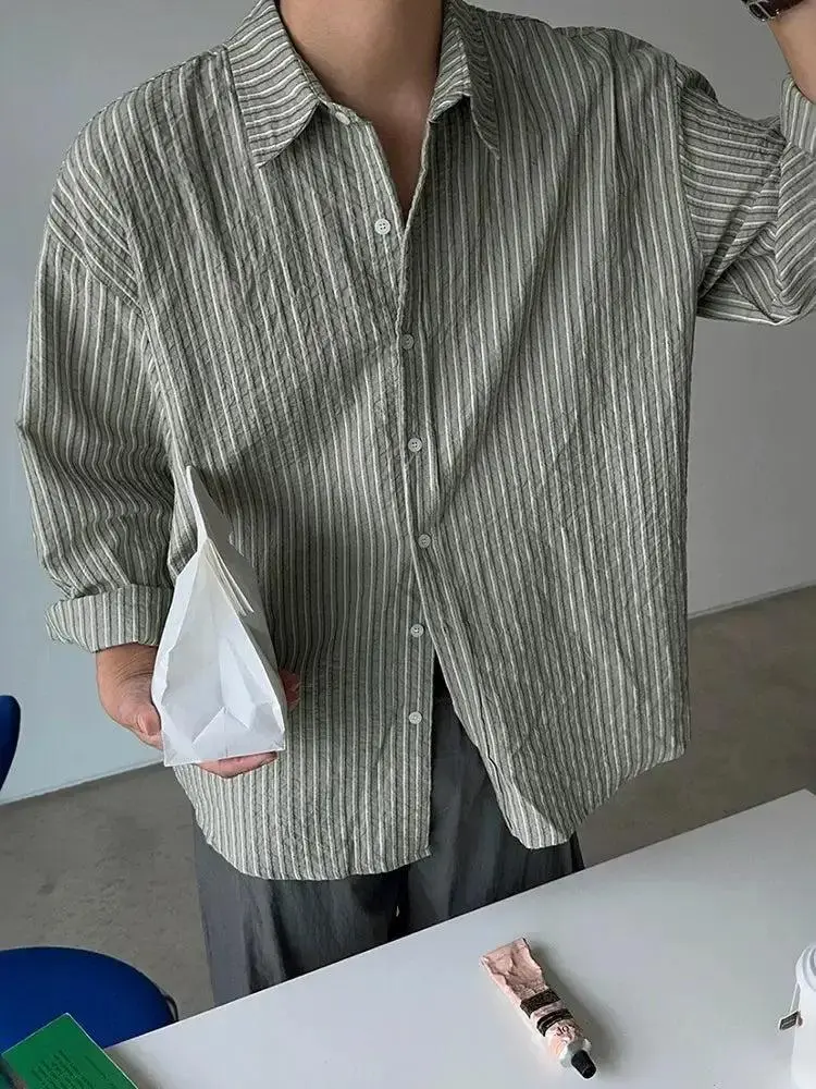 Textured Striped Shirt