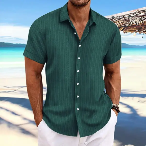 Striped Button Cotton Shirt