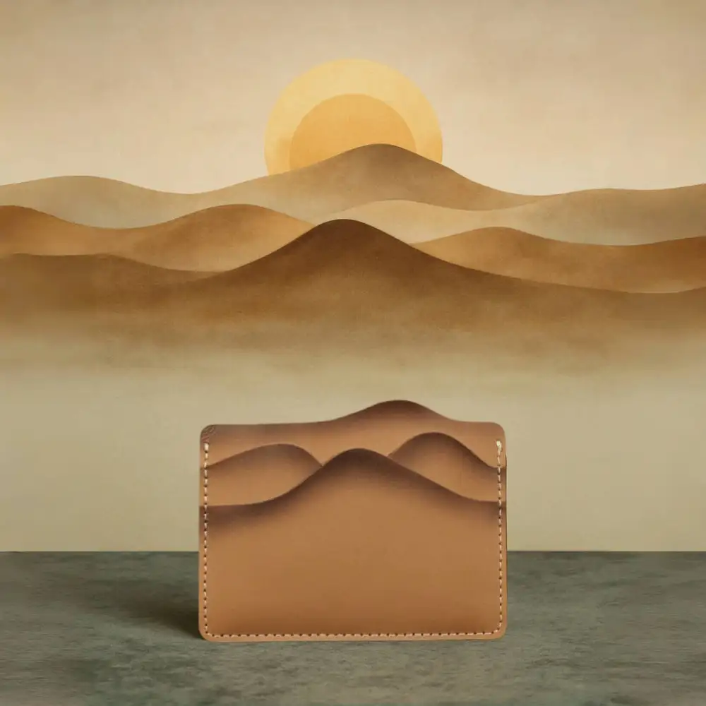 Foldable Leather Card Holder