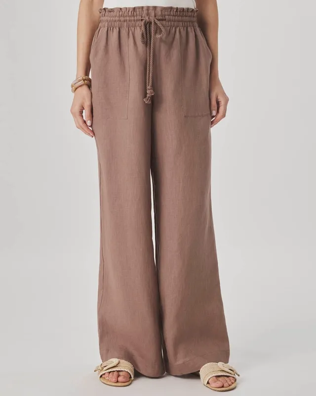 Linen Paperbag Pants