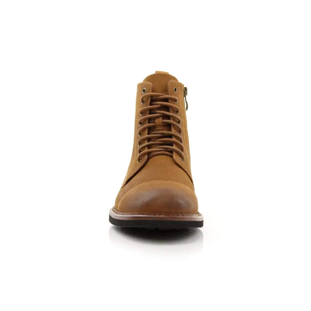 Classic Faux-Suede Suede Faux-Leather Dress Ankle Boots
