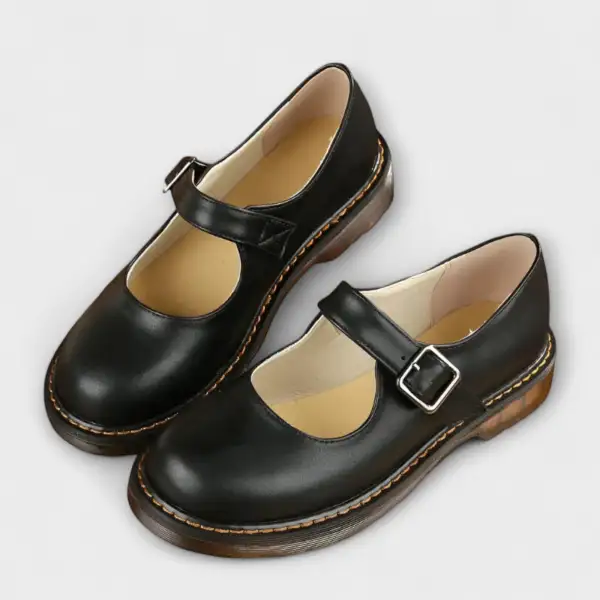 Leather Non Slip Vintage Ballet Flats
