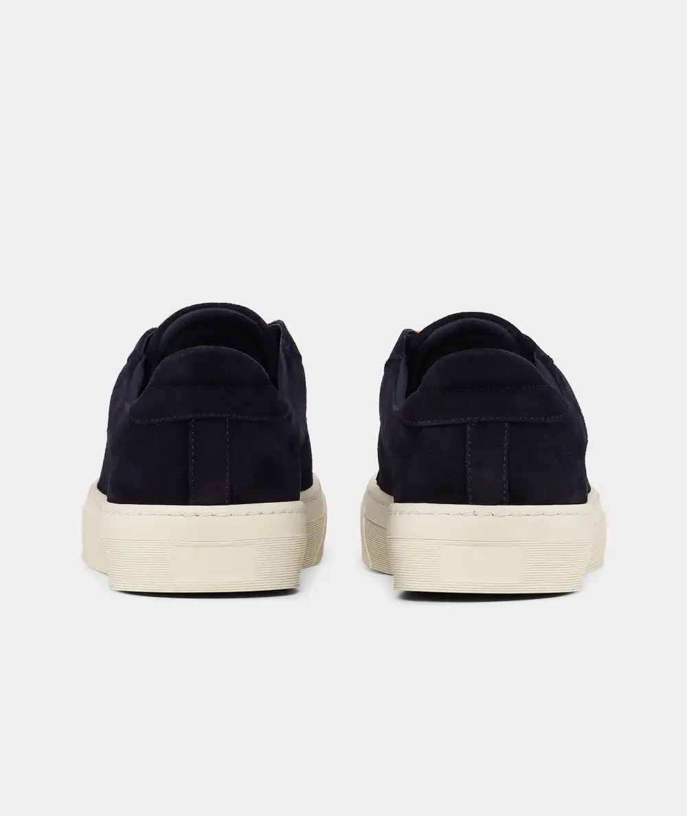 Streamlined Casual Suede Sneakers