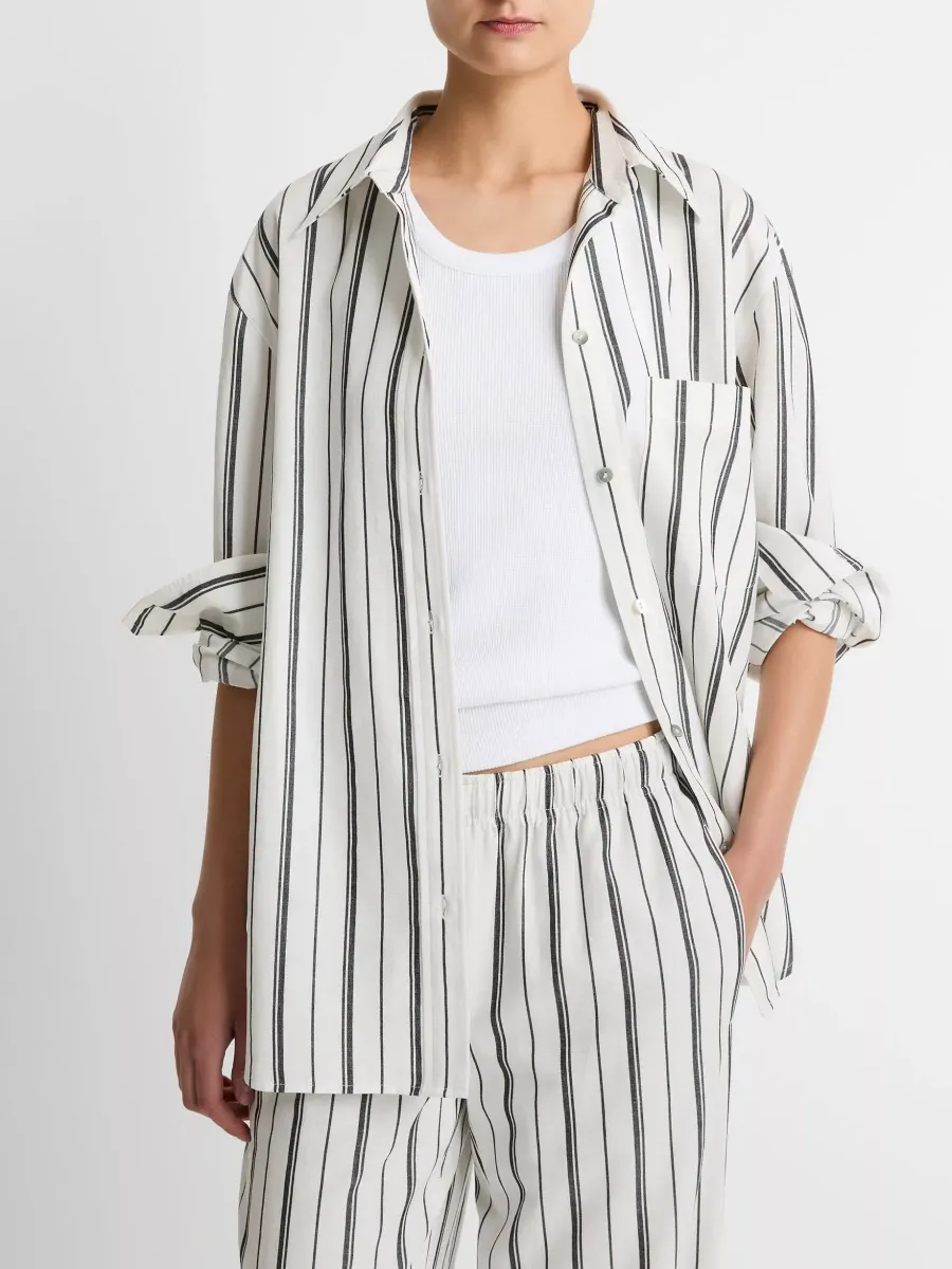 Casual Striped Pocket Shirt