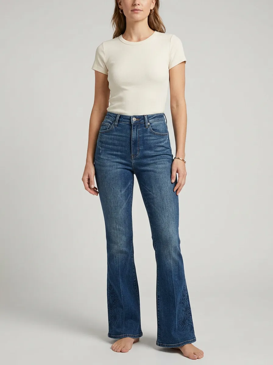 Women's High Waist Casual Denim Jeans