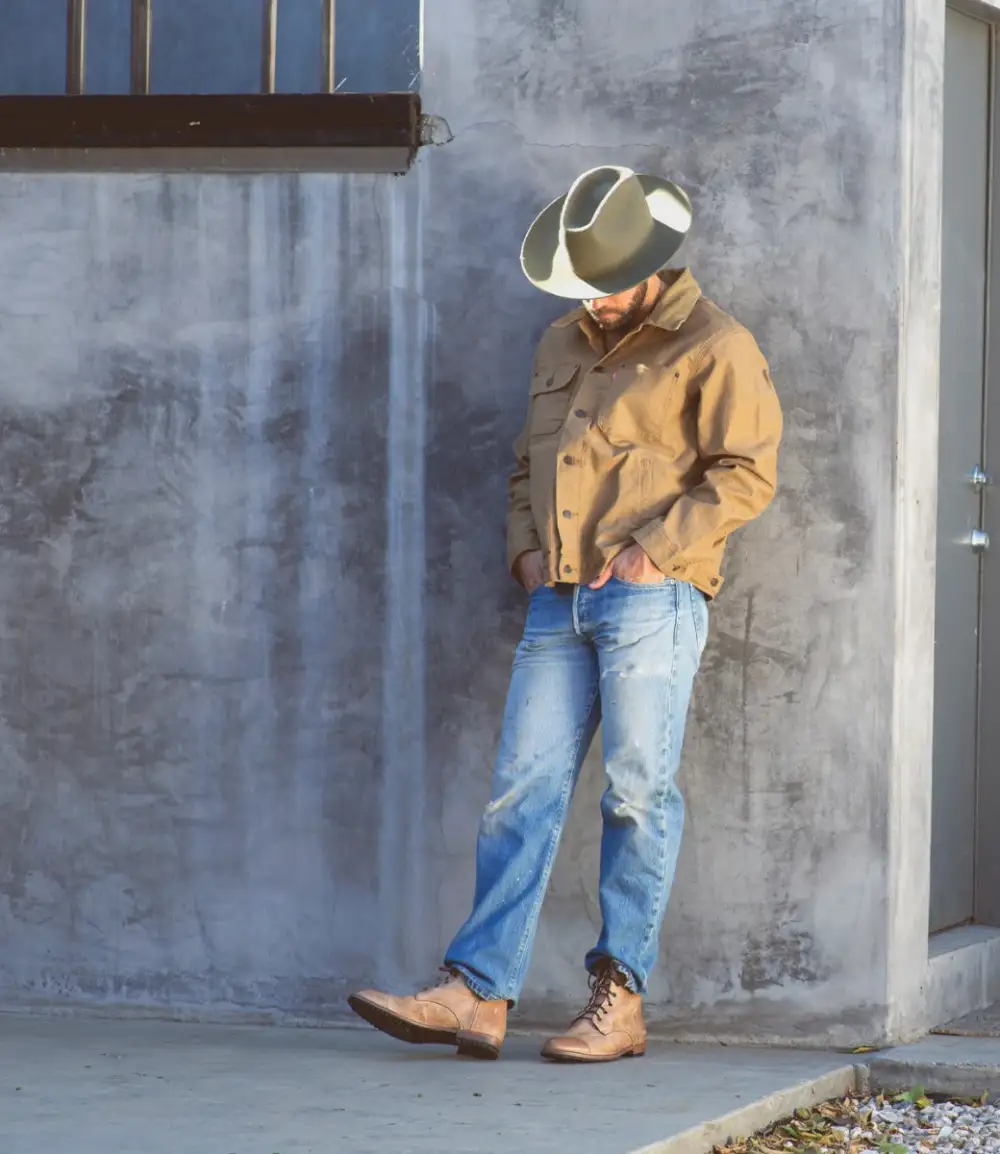 Back Zip Welted Rugged Heritage Ankle Boots