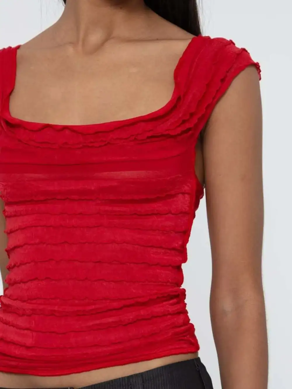 Ruched Solid Tank