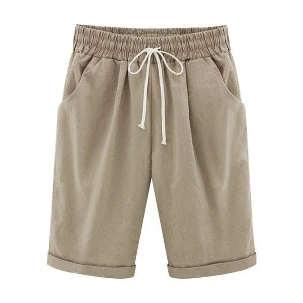 All Colors 10-Piece Set Only $5.99-Elastic Waist Casual Comfy Summer Shorts