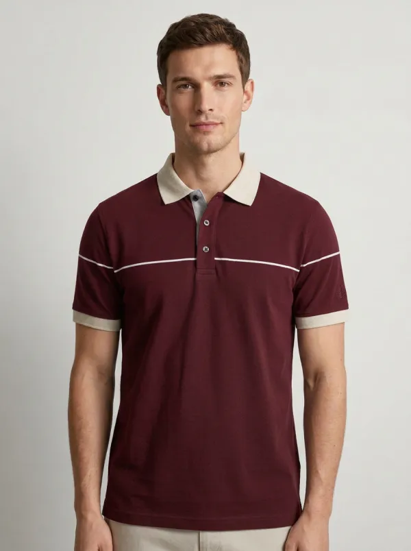 Men's Classic Weekend Casual Printed Polo Shirt