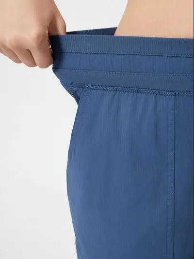 Drawstring Active Shorts With Pockets