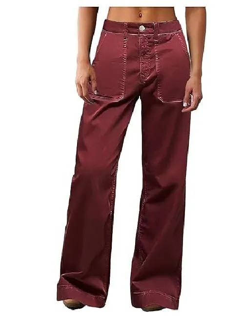 Mid Rise Pocketed Straight Denim Jeans