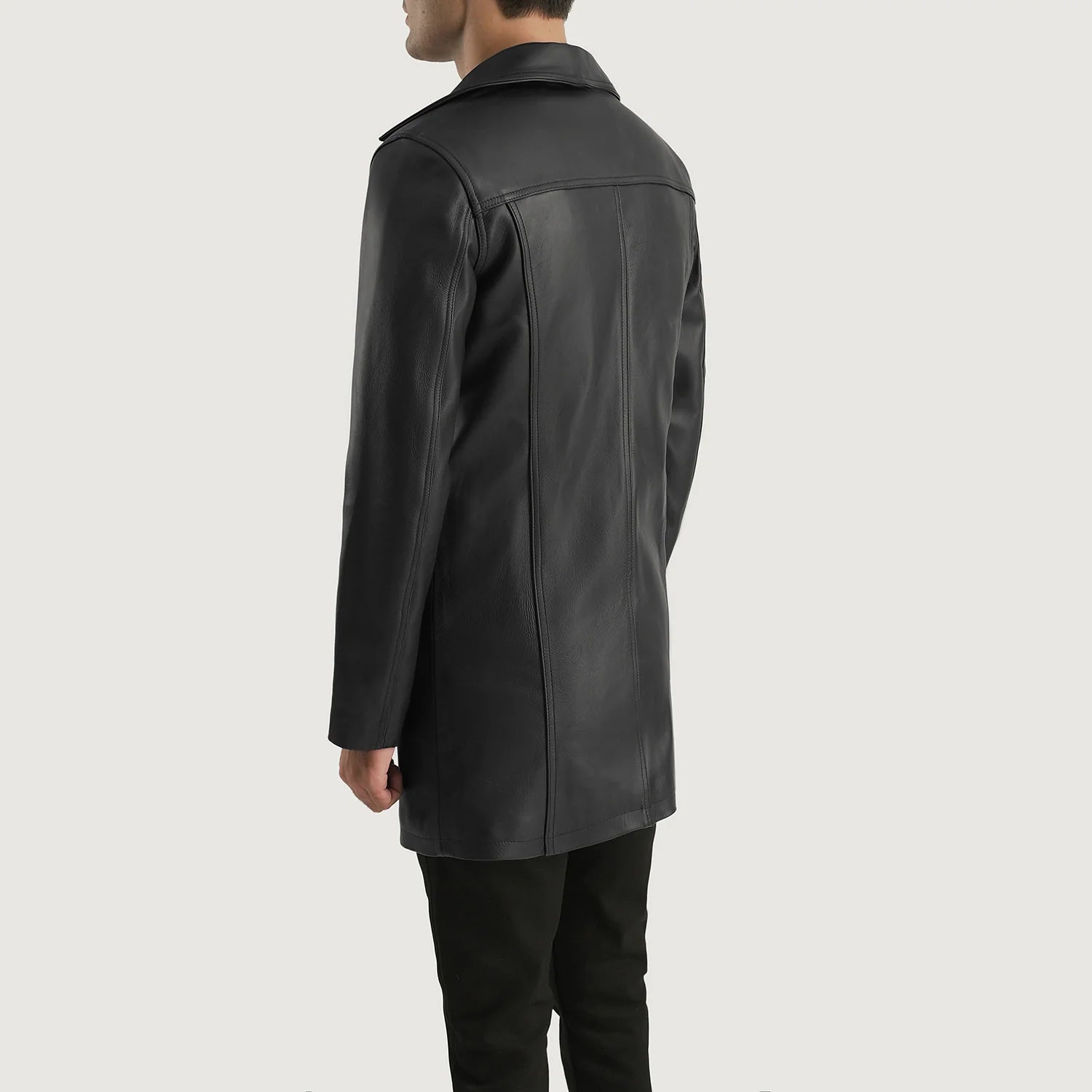 Men's Utility Leather Coat