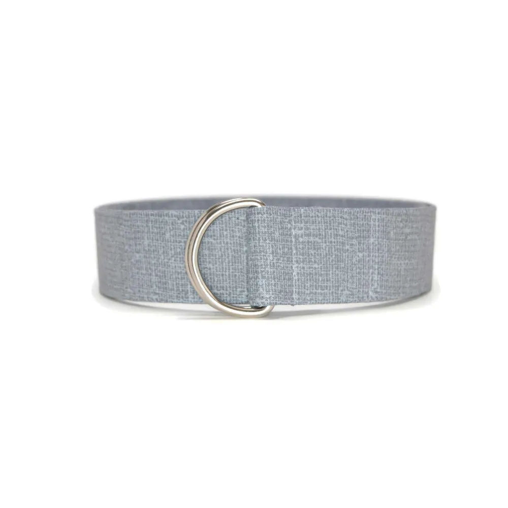 Textured Minimalist D-Ring Cotton Belt
