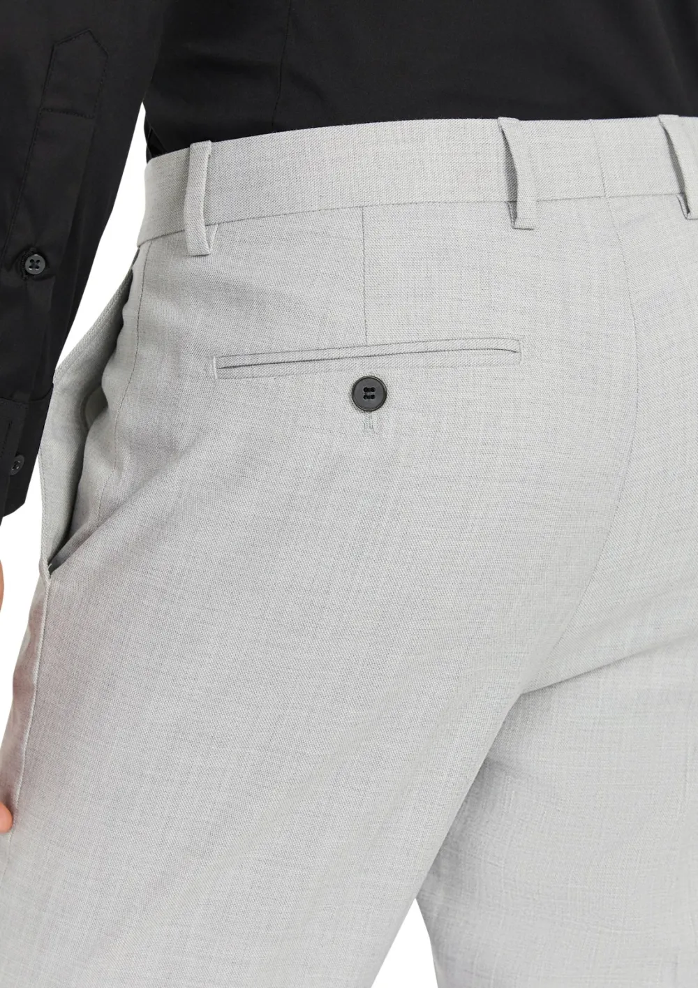 Minimalist Temperament Silver Grey Suit