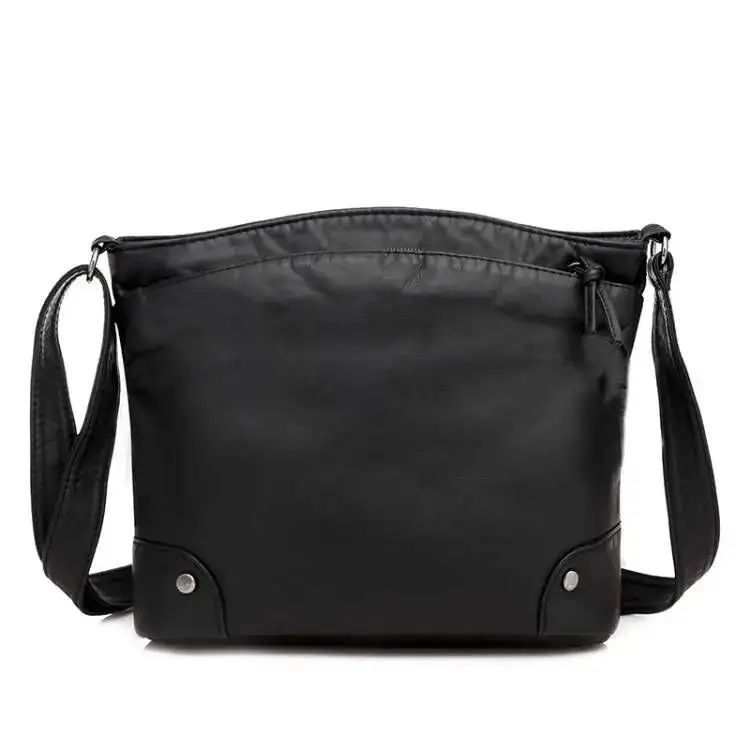 Versatile Everyday: High-Quality Soft PU Leather Messenger Bag